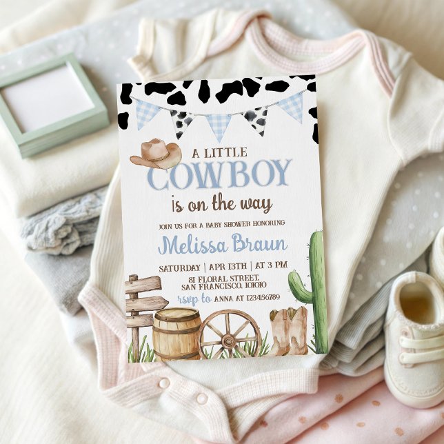 Cowboy Baby Shower Invitation (Créateur téléchargé)