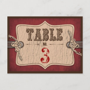 Cowboy Baby Table Postkarte