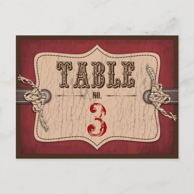 Cowboy Baby Table Postkarte (Vorderseite)
