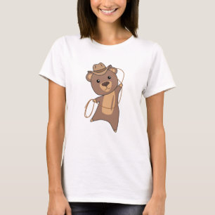Cowboy Bear Teddy Bear Lasso Western T-Shirt