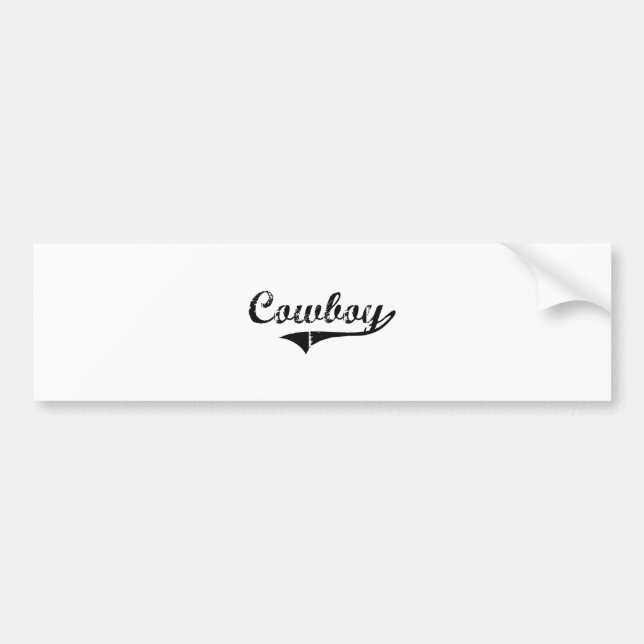 Cowboy-beruflicher Job Autoaufkleber (Vorne)