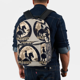 Cowboy-Beutel / Zurück zur Schultasche / Rucksack