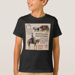 Cowboy Birthday Add Boy's Name Sheriff Hero T-Shirt
