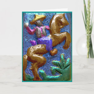 Cowboy Birthday Card Karte