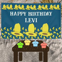Cowboy Birthday Party Banner