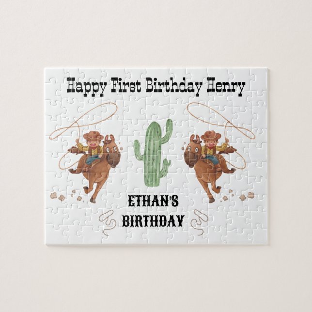 Cowboy Birthday Rodeo Party (Horizontal)