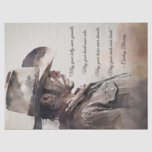 Cowboy Blessing Western Man Seidenpapier