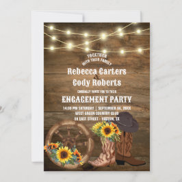 Cowboy Boost Western-Engagement-Partei für Sonnenb Einladung