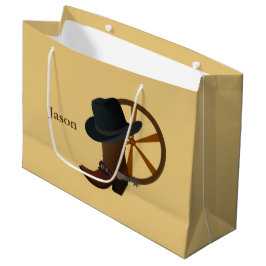 Cowboy Boot Design LGB Große Geschenktüte