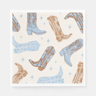 Cowboy Boot Party Napkins Serviette