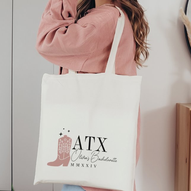Cowboy Boot Personalisiert Austin Junggeselinnen-A Tragetasche (Von Creator hochgeladen)