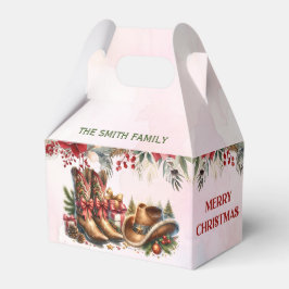 Cowboy Boots Frohe Weihnachts-Gastgeschenk Boxen Geschenkschachtel