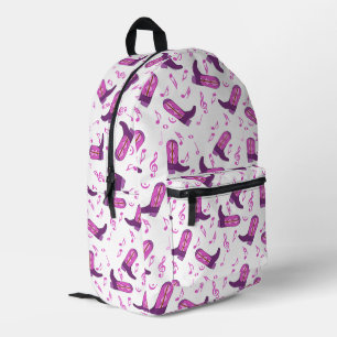 Cowboy Boots Musiknoten Bedruckter Rucksack