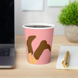 Cowboy Boots Pappbecher