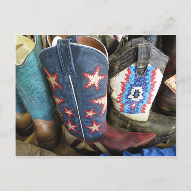 Cowboy Boots Postkarte (Vorderseite)
