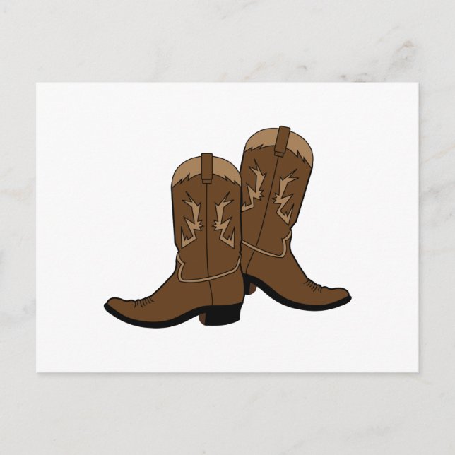 Cowboy Boots Postkarte (Vorderseite)