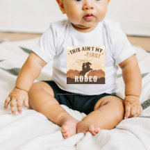 Cowboy Boots T - Shirt, erster Rodeo-Abschlag