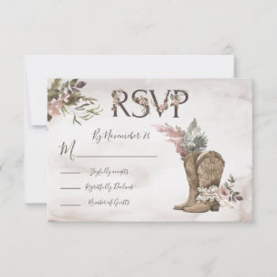 Cowboy Boots UAWG für Horrorkarten RSVP Karte