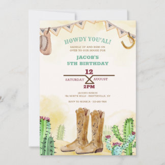Cowboy Boots Wester Einladung