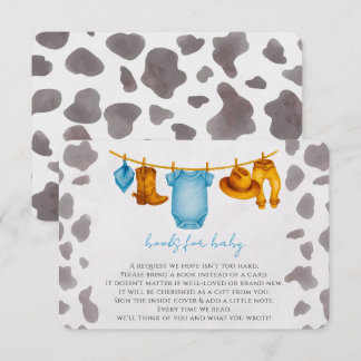 Cowboy-Bücher für Baby-Insert-Card-Boy Begleitkarte