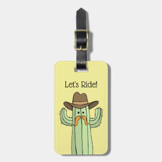 Cowboy Cactus Let's Ride Luggage Tag Gepäckanhänger