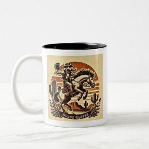 Cowboy Café Mug Retro Design