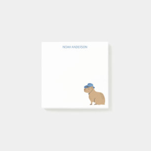 Cowboy Capybara Tier Kinder Schreibwaren Papier  Post-it Klebezettel