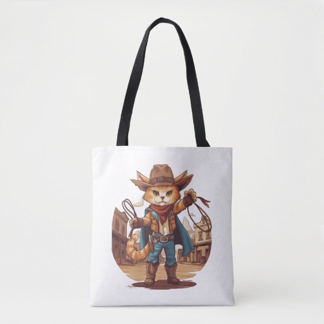 Cowboy Cat Tasche (Vorderseite)