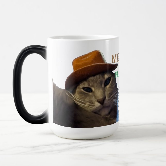 Cowboy Cat Verwandlungstasse (Links)