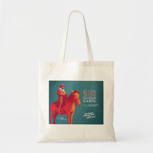 Cowboy Christmas Carol Bag Tragetasche (Vorne)