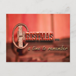 Cowboy Christmas Postcard Feiertagspostkarte