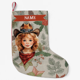 Cowboy Christmas Stocking Kleiner Weihnachtsstrumpf