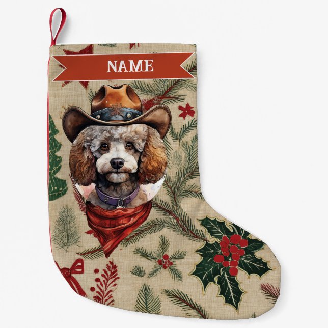 Cowboy Christmas Stocking Kleiner Weihnachtsstrumpf (Vorderseite)