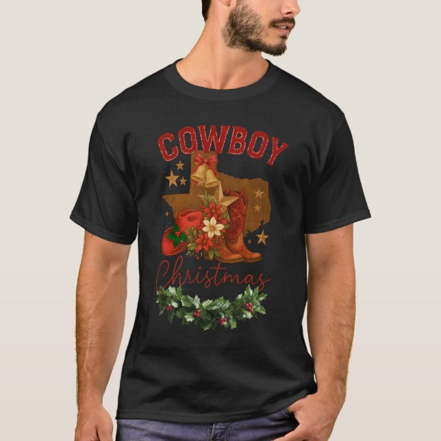 Cowboy Christmas T-Shirt (Vorderseite)