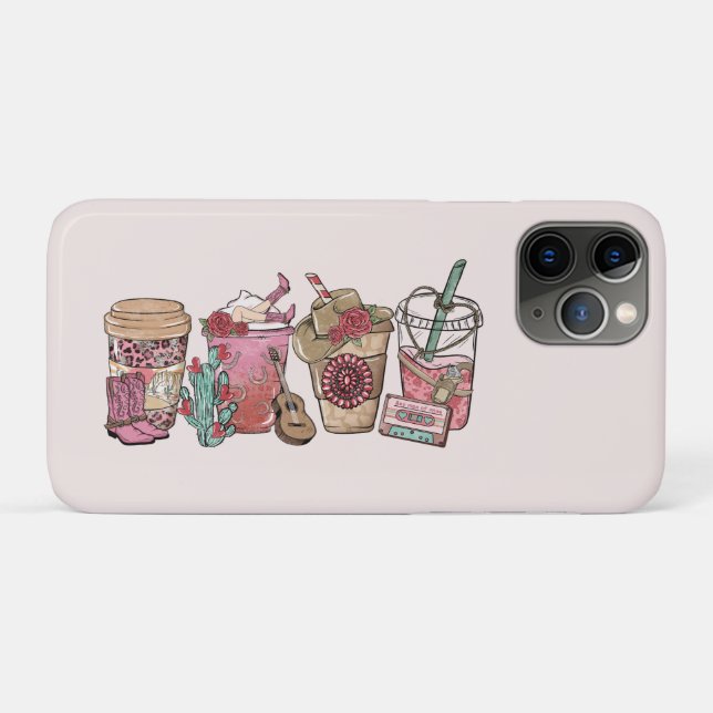 Cowboy Coffee Cups | Western gepriesen Case-Mate iPhone Hülle (Rückseite (Horizontal))
