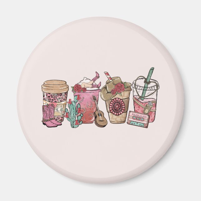 Cowboy Coffee Time Magnet (Vorne)