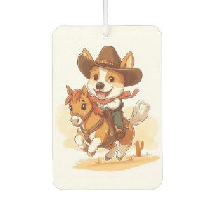 Cowboy Corgi � Western Rodeo Hund Autolufterfrischer