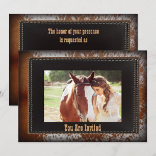 Cowboy Country Western Hochzeit Einladung
