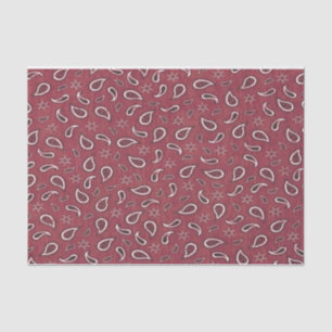 Cowboy Country Western Roter Pisley Stern rustikal Seidenpapier