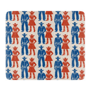 Cowboy & Cowgirl Americana Schneidebrett