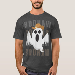 Cowboy Cowgirl BooHaw Retro Western Ghost lustige  T-Shirt