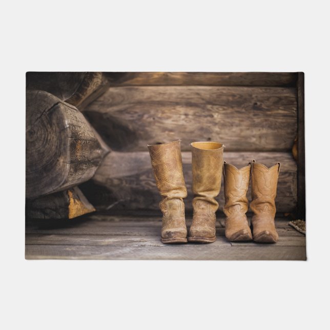 Cowboy & Cowgirl Boots Doormat Fußmatte (Vorderseite)