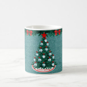 Cowboy Cowgirl Roping Arbre de Noël Ornament Mug