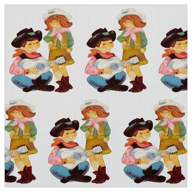 Cowboy-Cowgirl Stoff (Muster)