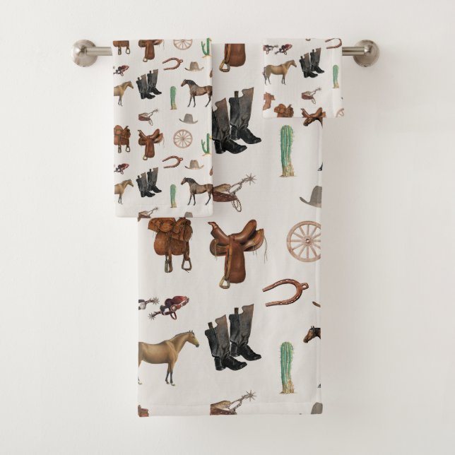 Cowboy Cowgirl Western Rodeo Pays Motif (En situation)