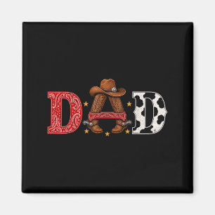 Cowboy-Daddy Western-Rodeo-Themen-Kindergeburtstag Magnet
