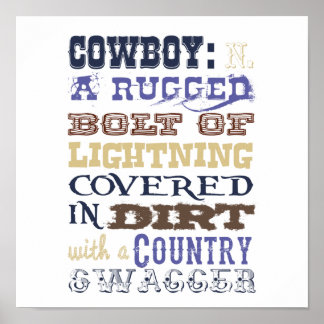 Cowboy Definition Poster