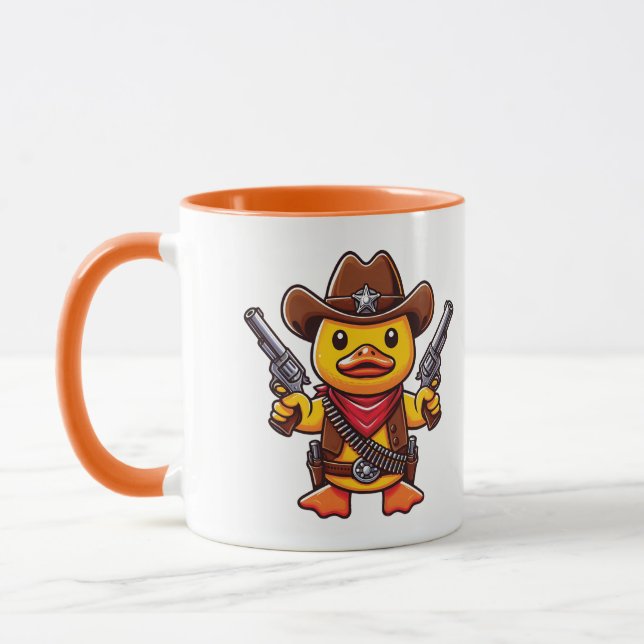Cowboy Duck Sheriff Tasse (Links)