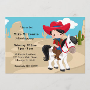 Cowboy Einladung