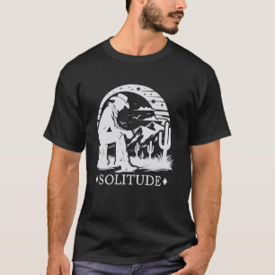 Cowboy Einsamkeit, Western Desert Grafik T-Shirt, T-Shirt